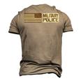Military Police Flag America Mp Army Veteran Men's 3D T-Shirt Back Print Khaki