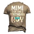 Mimi Of The Birthday Boy Mom Dad Kids Matching Men's 3D T-Shirt Back Print Khaki