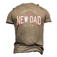 New Dad Club Established 2023 Girl Father Pink Gender Color Men's 3D T-Shirt Back Print Khaki