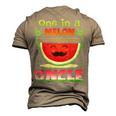 One In A Melon Uncle Watermelon Men's 3D T-Shirt Back Print Khaki