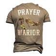 Prayer Warrior Camouflage For Religious Christian Soldier Men's 3D T-Shirt Back Print Khaki