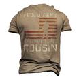 Proud Army National Guard Cousin Us Military Men's 3D T-Shirt Back Print Khaki
