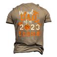 Proud Dad Of A 2023 Senior 23 Basketball Graduation Men's 3D T-Shirt Back Print Khaki