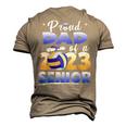 Proud Dad Of A 2023 Senior Volleyball Graduation Men's 3D T-Shirt Back Print Khaki
