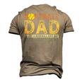 Retro Softball Dad Like A Baseball Dad But With Bigger Balls Men's 3D T-Shirt Back Print Khaki