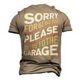 Send Me To The Garage Car Guy Or Mechanic Men's 3D T-Shirt Back Print Khaki