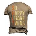 So Happy I Have Twins Twin Dad Father Mother Of Twins Men's 3D T-Shirt Back Print Khaki