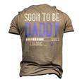 Soon To Be Daddy Est2023 New Dad Pregnancy Men's 3D T-Shirt Back Print Khaki