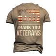 Thank You Military Veterans Veterans Day Men's 3D T-Shirt Back Print Khaki