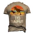Tiosaurus Spanish Uncle Dinosaur Vintage Men's 3D T-Shirt Back Print Khaki