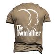 The Twinfather Father Of Twins Dad Men's 3D T-Shirt Back Print Khaki