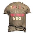 Uncle Of The Birthday For Girl Cow Farm 1St Birthday Cow Men's 3D T-Shirt Back Print Khaki