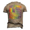 Veterans For Equality For Military Supporting Lgbtq Graphics Men's 3D T-Shirt Back Print Khaki
