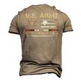 Vintage Afghanistan Veteran Us Army Military Men's 3D T-Shirt Back Print Khaki