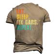 Vintage Mechanic Men Dad Garage Car Lover Men's 3D T-Shirt Back Print Khaki