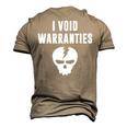 I Void Warranties Mechanic Techie Men's 3D T-Shirt Back Print Khaki