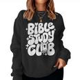 Bible Study Club Groovy Religious Christian Hippie Women Sweatshirt