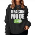 Deacon Mode - Religious Christian Minister Catholic Church Women Sweatshirt