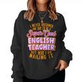English Teacher Funny English Professor English Tutor Women Crewneck Graphic Sweatshirt