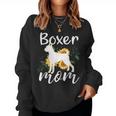 Funny Boxer Mom Sunflower Dog Lovers Mothers Day Gift Women Crewneck Graphic Sweatshirt