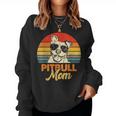 Funny Dog Pitbull Mom Pittie Mom Mothers Day  Women Crewneck Graphic Sweatshirt