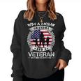 Im A Mom Grandma And A Veteran Nothing Scares Me Military Women Crewneck Graphic Sweatshirt