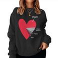 Kids Heart Mom Video Games Pizza Wifi Valentines Day Women Sweatshirt
