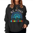 Be Kind Autism Awareness Puzzle Rainbow Choose Kindness Women Sweatshirt