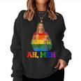Lgbt Christian Ah Men Gay Pride Rainbow Flag Jesus Lover Women Sweatshirt