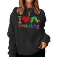 Librarian - I Love Reading - Hungry Caterpillar - Teacher Women Sweatshirt