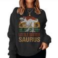 Little Sistersaurus Dinosaur Little Sister Saurus Vintage Women Sweatshirt