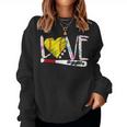 Love Gigi Life Softball Gift Mother Day Women Crewneck Graphic Sweatshirt