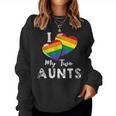 I Love My Two Aunts Lgbt Gay Lesbian Pride Women Sweatshirt