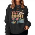 Womens This Mom Runs On Coffee And Wine Women Sweatshirt