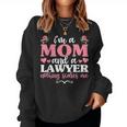 Mothers Day Lawyer For Women Mom And A Lawyer  Women Crewneck Graphic Sweatshirt