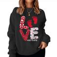 Ob Nurse Valentines Day Delivery Labor Nursing Lovers Women Crewneck Graphic Sweatshirt