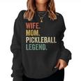 Pickleball Funny Wife Mom Legend Vintage Mothers Day Women Crewneck Graphic Sweatshirt