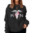 Rn Registered Nurse Caduceus Symbol V2 Women Crewneck Graphic Sweatshirt