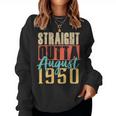 Straight Outta August 1950 70Th Awesome Birthday Gifts Women Crewneck Graphic Sweatshirt