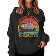 Vintage Weird Moms Build Character Opossum Mom Mothers Day Women Crewneck Graphic Sweatshirt