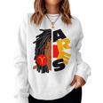 Womens Aries Girl Afro Locs Girl Zodiac Signs Birthday Women Sweatshirt