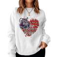 God Shed His Grace On Thee American Flag Patriotic Women Sweatshirt