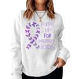 Purple Up Military Child Butterfly - Military Brats Month Women Sweatshirt
