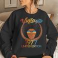 Womens 45 Years Old 45Th Birthday Black African American Since 1977 Women Sweatshirt Gifts for Her