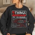 5 Things You Should Know About My Husband Wife Gift Women Crewneck Graphic Sweatshirt Gifts for Her