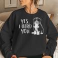 Australian Shepherd Herding Dog Funny I Herd You Mom Dad V2 Women Crewneck Graphic Sweatshirt Gifts for Her