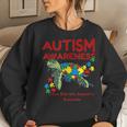 Autism Awareness Turtle Puzzle Mom Kids Teacher Gift Love Women Crewneck Graphic Sweatshirt Gifts for Her