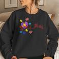 Autism Mom Puzzle Piece Heartbeat Autism Awareness Gifts Women Crewneck Graphic Sweatshirt Gifts for Her