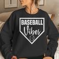 Baseball Inspired Vibes Dirt Sports Mom Distressed Pitch Women Crewneck Graphic Sweatshirt Gifts for Her