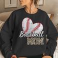 Baseball Mom Leopard Print Baseball Mama Women Sweatshirt Gifts for Her